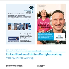 Kostenloser Bonus-Artikel: Bauvertrag Einfamilienhaus/Schlüsselfertigbau