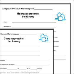 Übergabe-Protokolle für Ein- und Auszug als ausfüllbares PDF