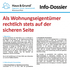 Info-Dossier: Als Wohnungseigentümer rechtlich stets auf der sicheren Seite