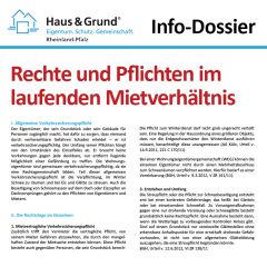 Info-Dossier: Rechte und Pflichten im laufenden Mietverhältnis